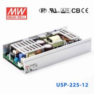 USP-225-12 225W 12V18.7A单路输出U形支架带PFC功能明纬开关电源