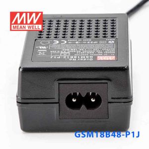 GSM18B48-P1J 18W 48V0.375A输出明纬高能效医疗型IEC320-C8插口电源适配器