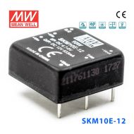 SKM10E-12 10W 4.7~9V 转 12V 833mA 非稳压单路输出DC-DC模块电源