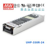 UHP-350R-5 300W 5V 60A 明纬PFC高性能超薄电源(冗余功能)