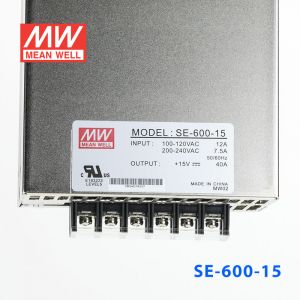 SE-600-15 600W 15V40A 单路输出明纬电源(SE系列-内置有外壳)