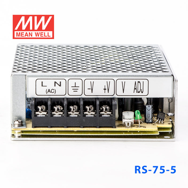 RS-75-5 75W 5V12A 单路输出明纬开关电源(G3系列-高性能内置有外壳)