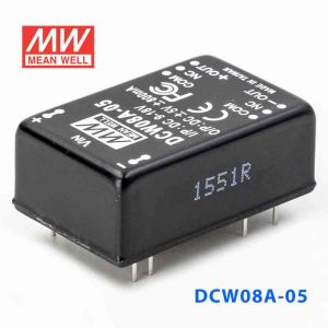 DCW08A-05  8W  9~18V  输入 ±5V  稳压双路输出明纬DC-DC转换模块电源