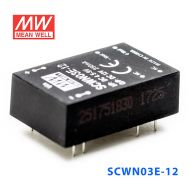 SCWN03E-12 3W 4.5～9V 转 12V 0.25A 非稳压单路输出DC-DC模块电源