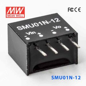 SMU01N-12  1W  24V-12V  非稳压单路输出明纬DC-DC转换模块电源