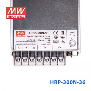 HRP-300N-24明纬336W 85~264V输入24V14A输出带PFC电机250%峰值功率开关电源