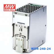 WDR-240-24 240W 24V10A 高输入电压高效率高PFC单路输出DIN导轨电源