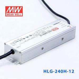 HLG-240H-12  192W  12V 16A 强耐环境恒压+恒流PFC高效铝壳IP67防水LED电源(引线接线) 