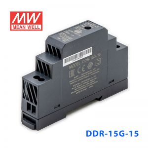 DDR-15G-15台湾明纬15W 9~36V输入 15V1A输出导轨型DC-DC电源
