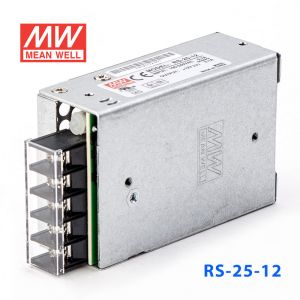 RS-25-12 25W 12V2.1A 单路输出明纬电源(G3系列-高性能内置有外壳)
