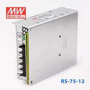RS-75-12 75W 12V6A 单路输出明纬开关电源(G3系列-高性能内置有外壳)
