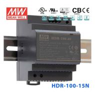 HDR-100-15N  97.5W 15V 6.5A 单路输出明纬超薄型导轨安装电源