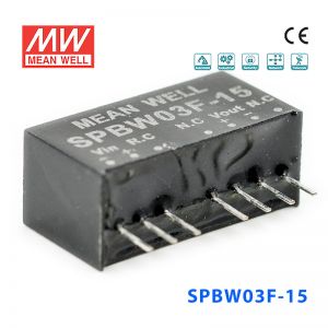SPBW03F-15 3W 9~36V 转 15V 0.2A 稳压单路输出DC-DC模块电源