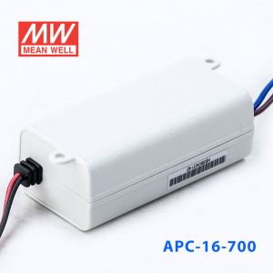 APC-16-700 16W 9-24V   700mA 明纬牌恒流输出防水塑壳LED照明电源