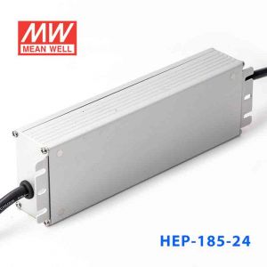 HEP-185-24   185W 24V 7.8A无风扇全密封IP68防护高效率明纬电源