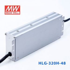 HLG-320H-48  320W  48V 6.7A 强耐环境恒压+恒流PFC高效铝壳IP67防水LED电源(引线接线) 