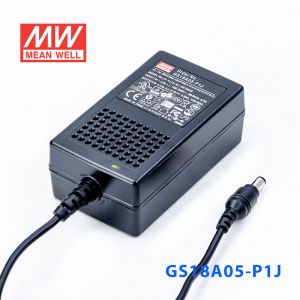 GS18A05-P1J 18W 5V3A 输出绿色能源明纬电源适配器(三线插口)
