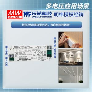 明纬40W LED电源XLC-40-24-B恒压CCC认证24V 1.7A输出