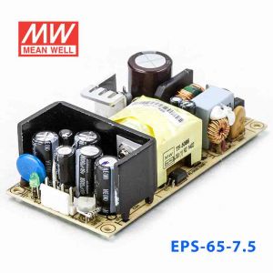 EPS-65-7.5 65W 7.5V8A 单路输出裸板高效低空载损耗明纬开关电源