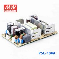 PSC-100A 100W 13.8V7A 单路输出带浮充电直流UPS裸板明纬安防电源