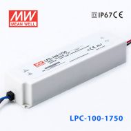 LPC-100-1750 100W 1750mA恒流输出明纬牌IP67防水塑壳LED电源