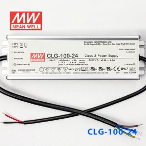 CLG-100-24   100W   24V   4A 恒压+可改恒流有PFC铝壳明纬IP67防水LED电源
