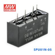 SPU01N-05 1W 24V 转 5V 非稳压单路输出明纬DC-DC转换模块电源