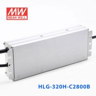 HLG-320H-C2800B 320W 宽范围输入 57~114V 2800mA  强耐环境高压恒流输出PFC高效铝壳IP67防水LED电源