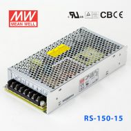 RS-150-15 150W 15V10A 单路输出明纬电源(G3系列-高性能内置有外壳)