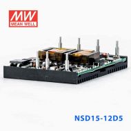 NSD15-12D5  15W  9.4~36V 输入 ±5V  稳压双路输出板上型明纬DC-DC变换电源