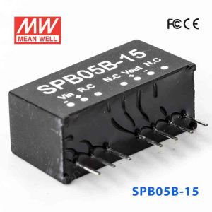 SPB05B-15  5W  18~36V 输入 15V 稳压单路输出明纬DC-DC转换模块电源
