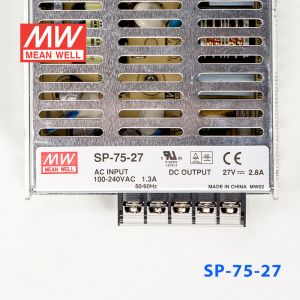 SP-75-27 75W 27V2.8A 单路输出带PFC功能明纬开关电源