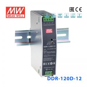 DDR-120D-12明纬120W 67.2~154V输入 12V10A输出导轨型DC-DC电源