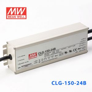 CLG-150-24B  150W  24V 6.3A 恒压+恒流PFC高效铝壳IP67防水LED电源(输出端控制线电阻调光) 