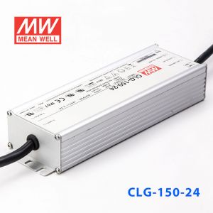 CLG-150-24  150W  24V 6.3A 恒压+恒流PFC高效铝壳IP67防水LED电源(引线接线) 