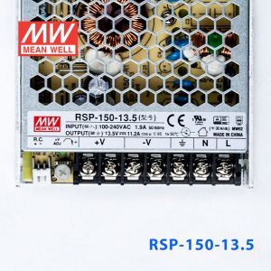 RSP-150-13.5 150W 13.5V11.2A单路输出低厚度带功率因素校正CCC认证明纬开关电源