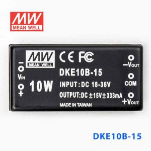 DKE10B-15  10W  18~36V  输入  ±15V  双路输出明纬DC-DC转换模块电源