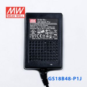 GS18B48-P1J 18W 48V0.375A 输出绿色能源明纬电源适配器(双线插口)