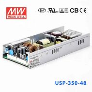 USP-350-48 350W 48V7.3A 单路输出U形支架带PFC功能明纬开关电源