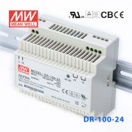 DR-100-24 100W 24V4.2A 单路输出Class II DIN导轨安装明纬开关电源