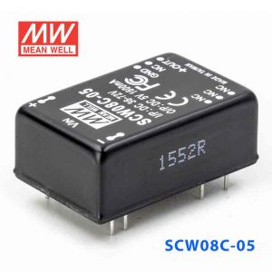 SCW08C-05  8W  36~72V  输入 5V  稳压单路输出明纬DC-DC转换模块电源