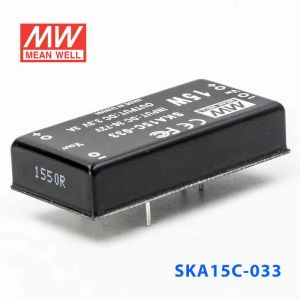 SKA15C-033  15W  36~72V  输入 3.3V  稳压单路输出明纬DC-DC转换模块电源