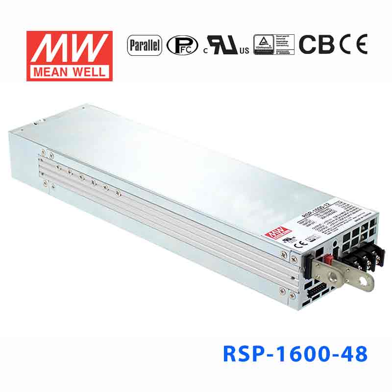 RSP-1600-48 1600W  48V 33.5A 单路输出带功率因素校正可并联明纬开关电源