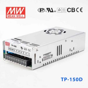 TP-150D  150W +5V 20A +24V 4A +12V 1A  三路输出带PFC明纬开关电源