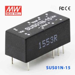 SUS01N-15  1W  24V-15V  非稳压单组输出明纬DC-DC转换模块电源