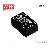 LDD-350H 18W 9～56V输入,2～52V350mA输出DC-DC降压型恒流LED驱动器(插脚型)