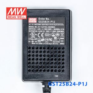 GST25B24-P1J 25W 24V1.04A高效能低空载损耗绿色节能桌上型适配器