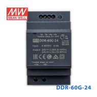 DDR-60G-24台湾明纬60W 9~36V输入 24V2.5A输出导轨型DC-DC电源