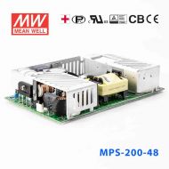 MPS-200-48 200W 48V4.2A 输出微漏电带PFC医用无外壳明纬开关电源