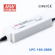 LPC-150-2800    150W    2800mA恒流输出明纬牌IP67防水塑壳LED电源